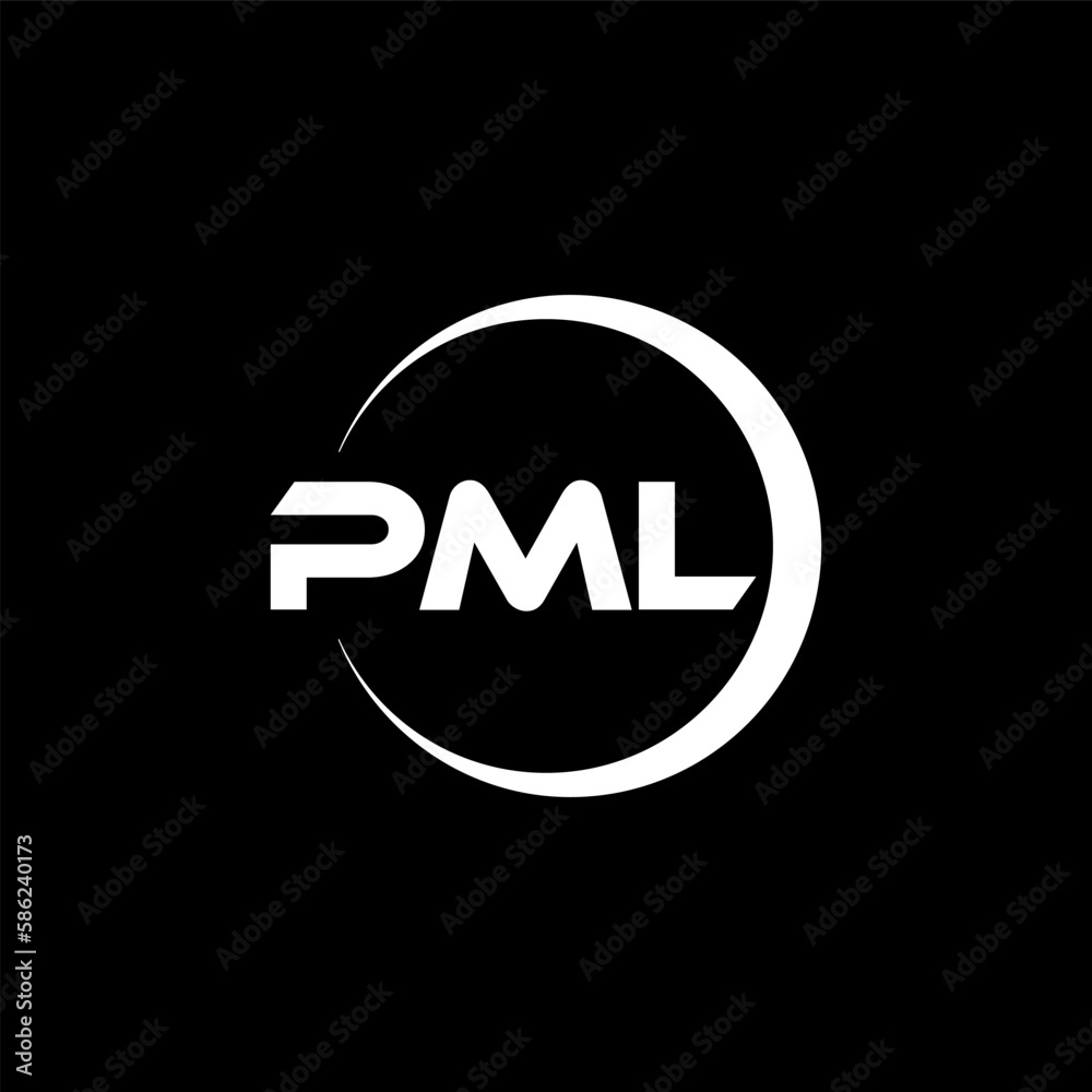 PML letter logo design with black background in illustrator, cube logo, vector logo, modern alphabet font overlap style. calligraphy designs for logo, Poster, Invitation, etc. PML letter logo design with black background in illustrator, cube logo, vector logo, modern alphabet font overlap style. calligraphy designs for logo, Poster, Invitation, etc.