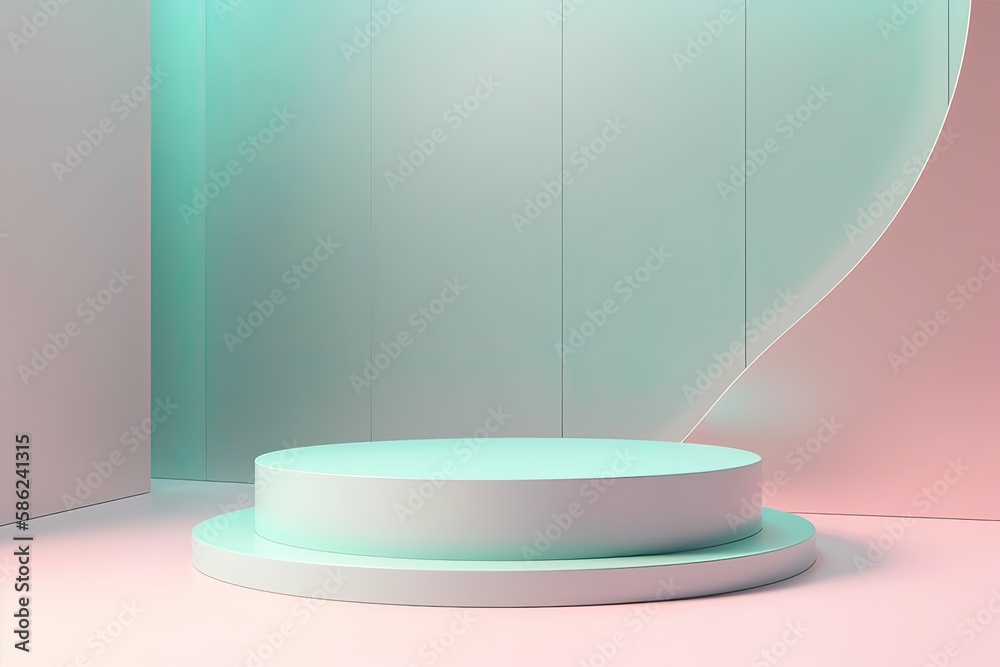 products display 3d background podium scene with shape geometric platform. background vector 3d rendering with podium. display to show cosmetic products.Generative Ai products display 3d background podium scene with shape geometric platform. background vector 3d rendering with podium. display to show cosmetic products.Generative Ai