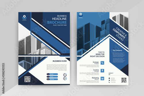 An organized diagram featuring important business information and persuasive text, perfect for any advertising campaign with Blue Color