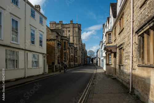 Oxford historic city center 