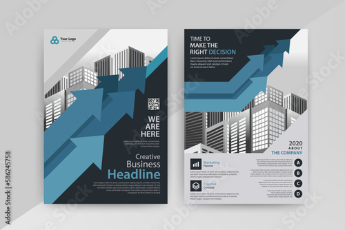 An organized diagram featuring important business information and persuasive text, perfect for any advertising campaign with Blue Color