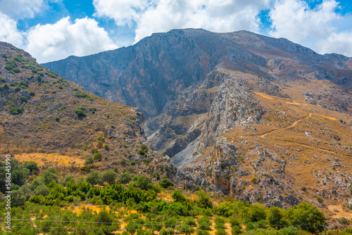 Kourtaliotiko Gorge at Greek island Crete photo