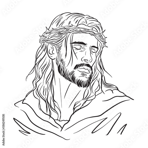 Hand drawn Jesus, Jesus line art,
Jesus silhouette