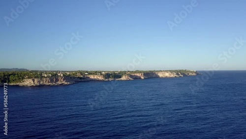 Cinematic Drone Shot of the Beautiful Coastline of Mallorca