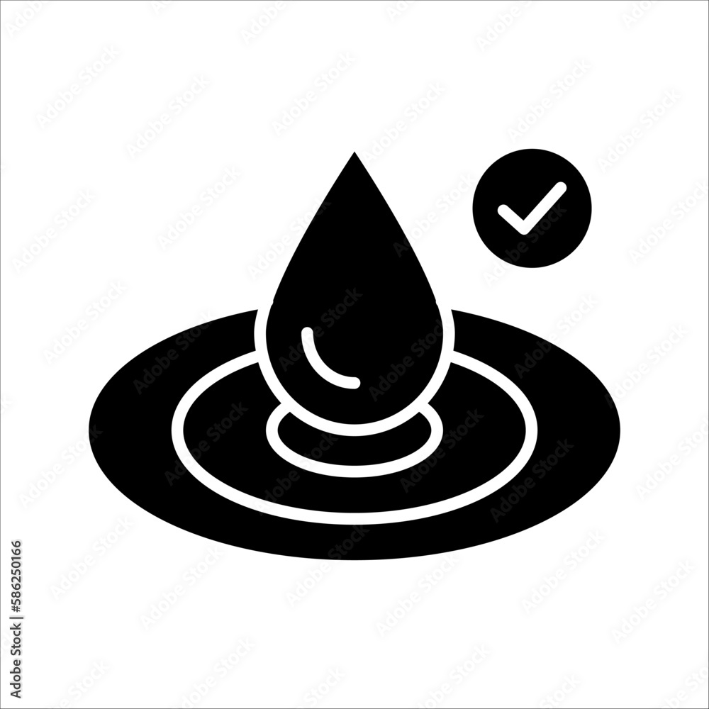 Skin hydration line outline icon, on white background, eps 10. Skin hydration line outline icon, on white background, eps 10.