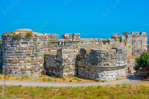 Courtyard of Neratzia Castle at Kos island in Greece photo