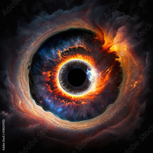 Black hole as a human eye