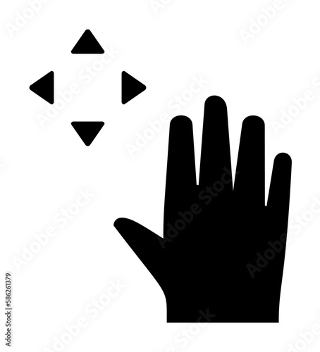 Hand, fingers, gesture, move, rotate icon. Element of hand icon for mobile concept and web apps. Detailed Hand, fingers, gesture, move, rotate icon can be used for web and mobile