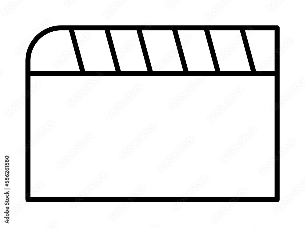 Clapperboard sign icon. Element of image sign for mobile concept and web apps illustration. Thin line icon for website design and development, app development. Premium icon Clapperboard sign icon. Element of image sign for mobile concept and web apps illustration. Thin line icon for website design and development, app development. Premium icon