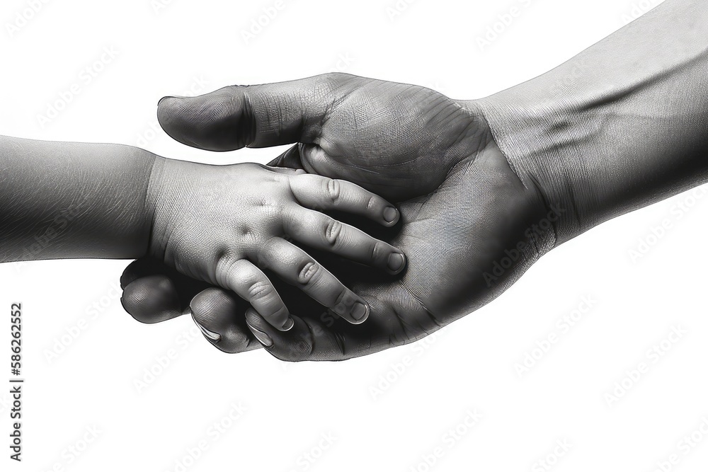 Fototapeta premium two hands holding each other