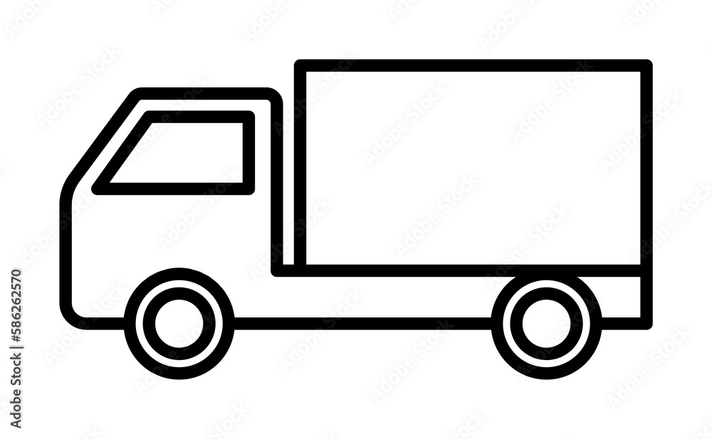 moving company sign icon. Element of navigation sign icon. Thin line icon for website design and development, app development. Premium icon