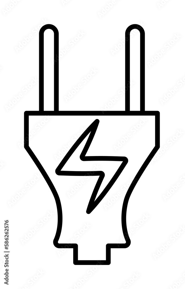 electrician sign icon. Element of navigation sign icon. Thin line icon for website design and development, app development. Premium icon