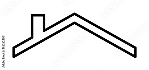 roofing contractor sign icon. Element of navigation sign icon. Thin line icon for website design and development, app development. Premium icon
