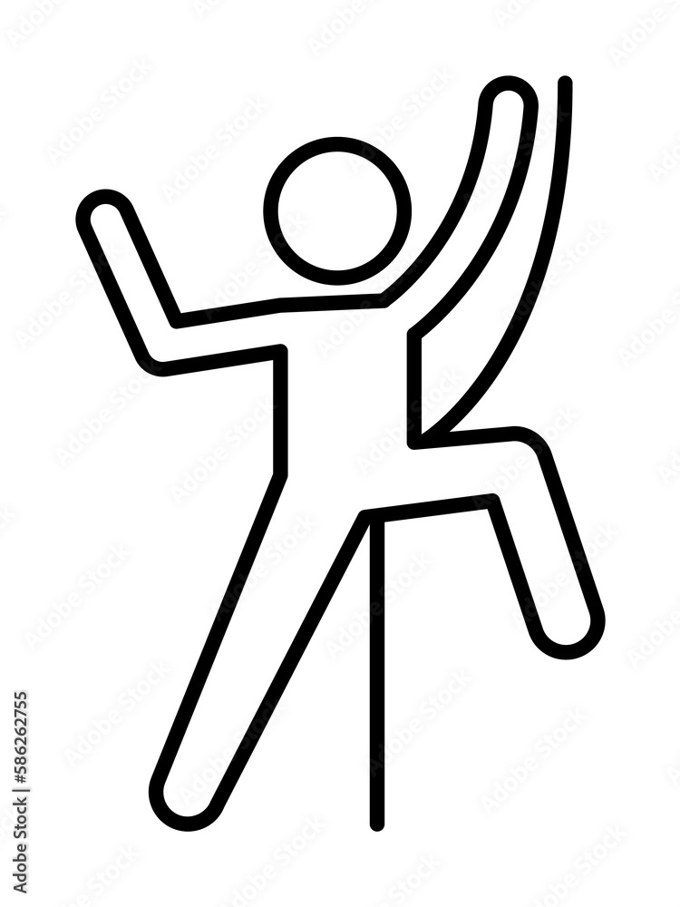 abseiling sign icon. Element of navigation sign icon. Thin line icon for website design and development, app development. Premium icon abseiling sign icon. Element of navigation sign icon. Thin line icon for website design and development, app development. Premium icon