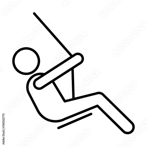 playground sign icon. Element of navigation sign icon. Thin line icon for website design and development, app development. Premium icon