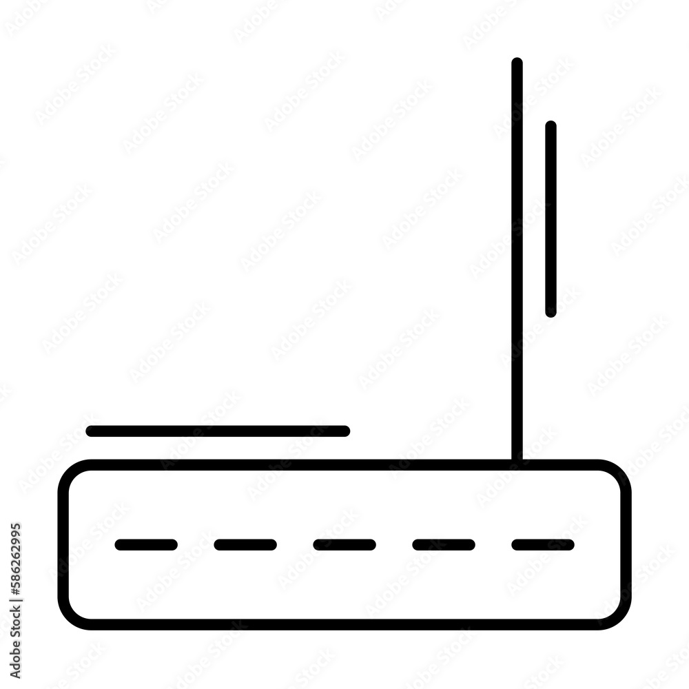 Router, networking icon. Simple line, outline elements of storage and cloud icons for ui and ux, website or mobile application