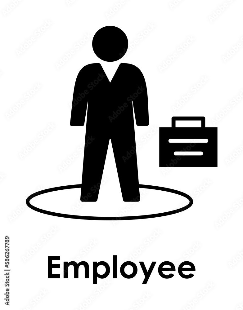 man, suitcase icon. Element of business icon with description. Glyph icon for website design and development, app development. Premium icon man, suitcase icon. Element of business icon with description. Glyph icon for website design and development, app development. Premium icon