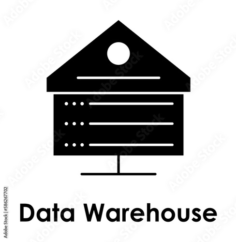 house, warehouse icon. Element of business icon with description. Glyph icon for website design and development, app development. Premium icon