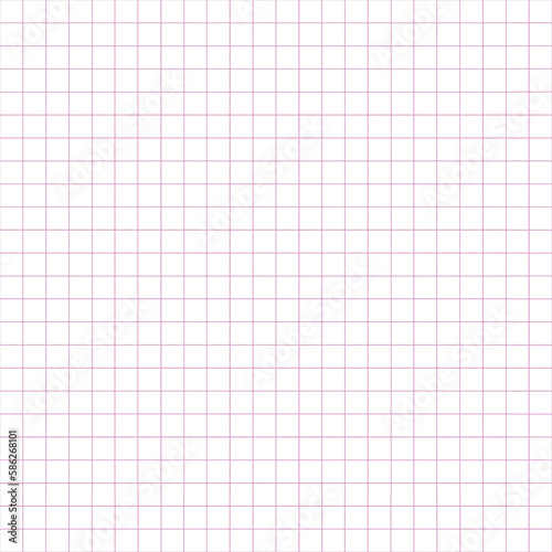 Grid paper. Abstract squared background with color graph. Geometric pattern for school, wallpaper, textures, notebook. Lined blank on transparent background