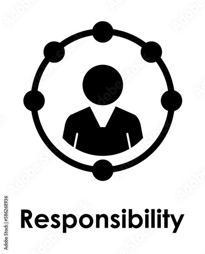 circle, worker, responsibility icon. One of the business collection icons for websites, web design, mobile app
