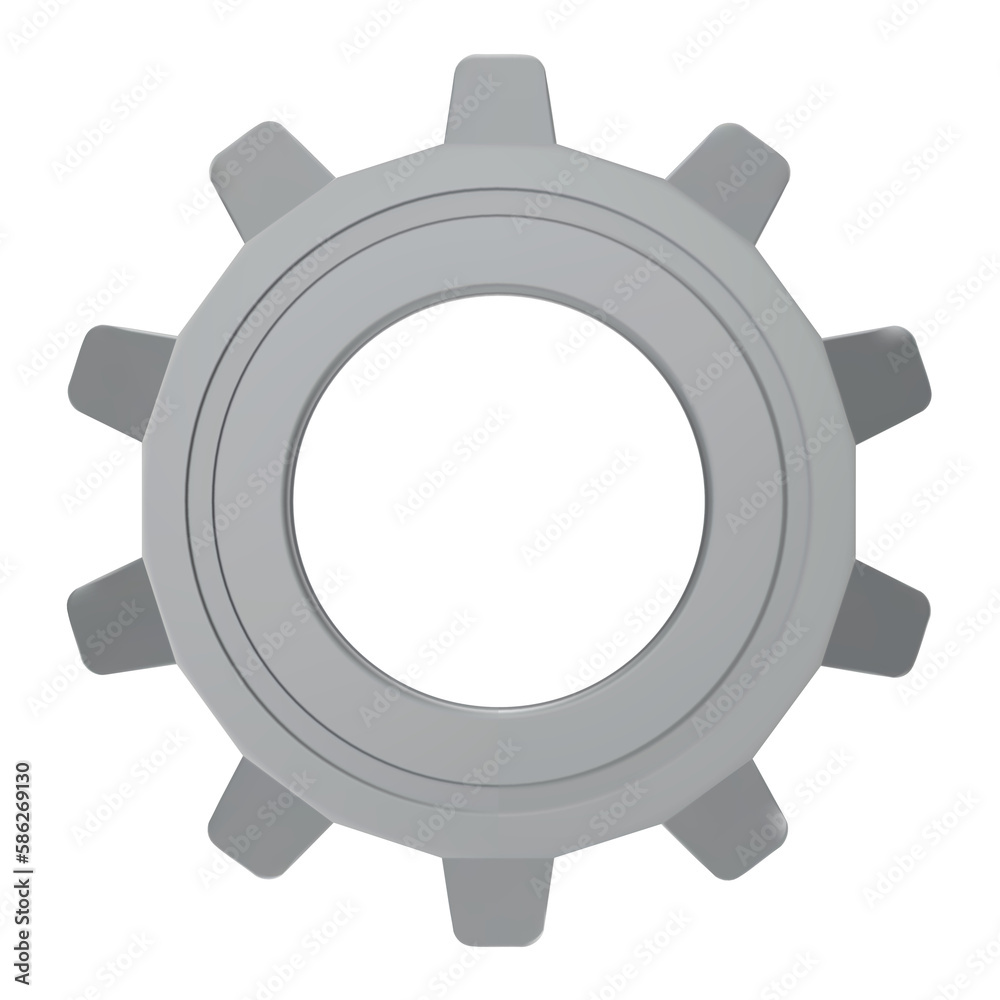 3D Gear icon. Transmission cogwheels and gears are isolated on white background. Machine gear, setting symbol, Repair, and optimize workflow concept. 3d illustration. 3D Gear icon. Transmission cogwheels and gears are isolated on white background. Machine gear, setting symbol, Repair, and optimize workflow concept. 3d illustration.