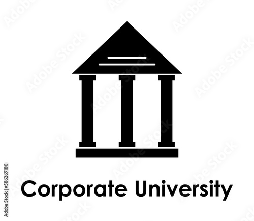 bank, building, corporate university icon. One of the business collection icons for websites, web design, mobile app