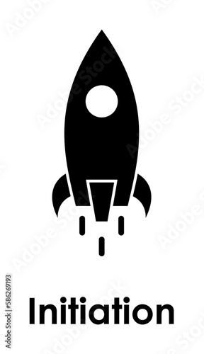 Fotografi rocket, initiation icon