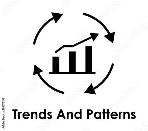 circle, chart, arrow, trends and patterns icon. One of business collection icons for websites, web design, mobile app