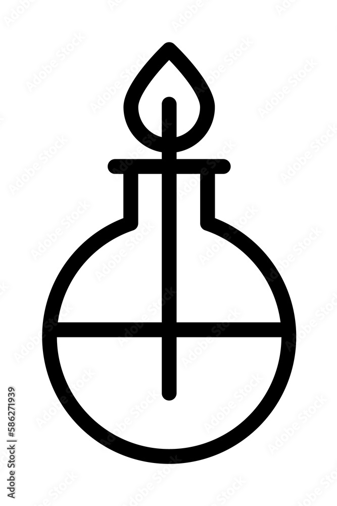 Flask, chemistry, fire icon. Simple line, outline elements of stinks icons for ui and ux, website or mobile application Flask, chemistry, fire icon. Simple line, outline elements of stinks icons for ui and ux, website or mobile application