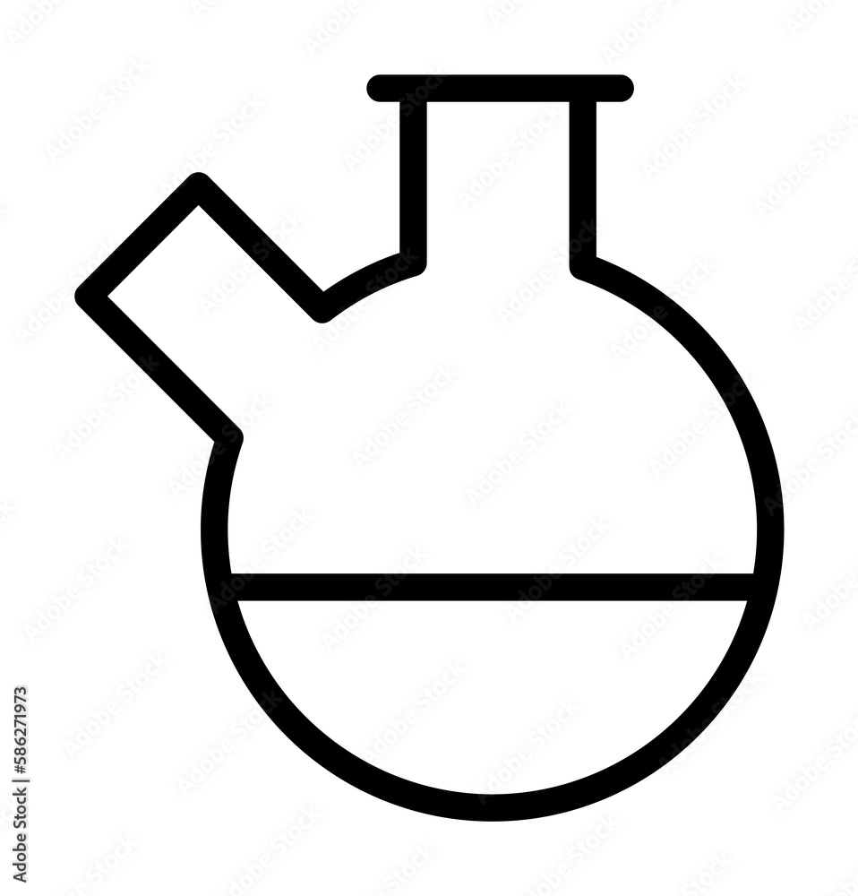 Flask, chemistry icon. Simple line, outline elements of stinks icons for ui and ux, website or mobile application Flask, chemistry icon. Simple line, outline elements of stinks icons for ui and ux, website or mobile application