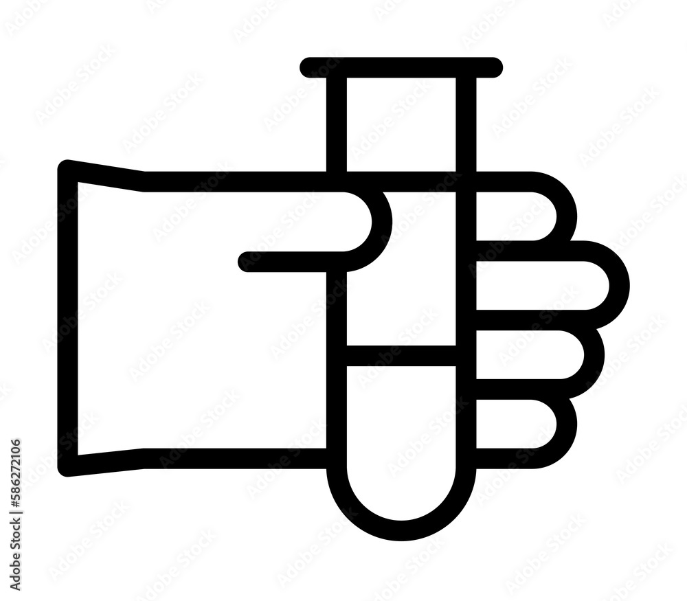 Flask, glove icon. Simple line, outline elements of stinks icons for ui and ux, website or mobile application Flask, glove icon. Simple line, outline elements of stinks icons for ui and ux, website or mobile application