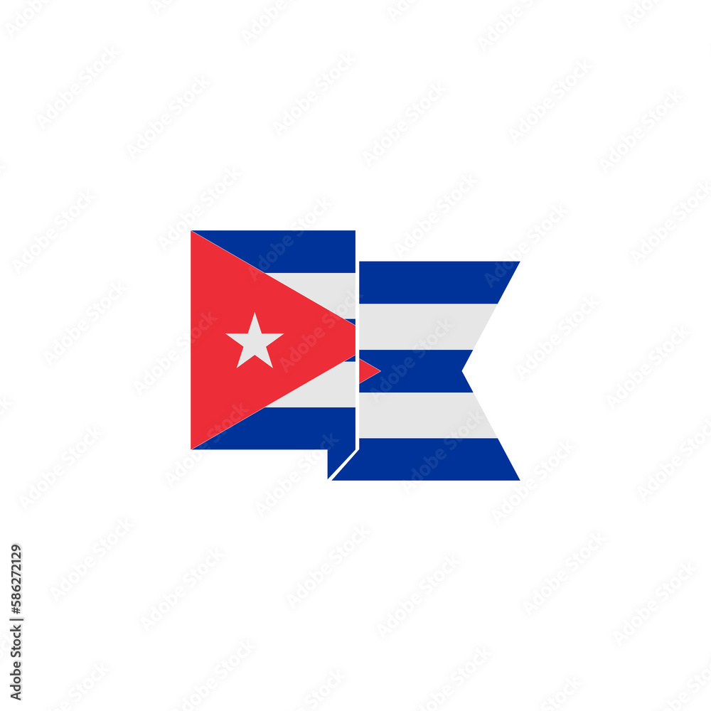 Cuba flags icon set, Cuba independence day icon set vector sign symbol Cuba flags icon set, Cuba independence day icon set vector sign symbol