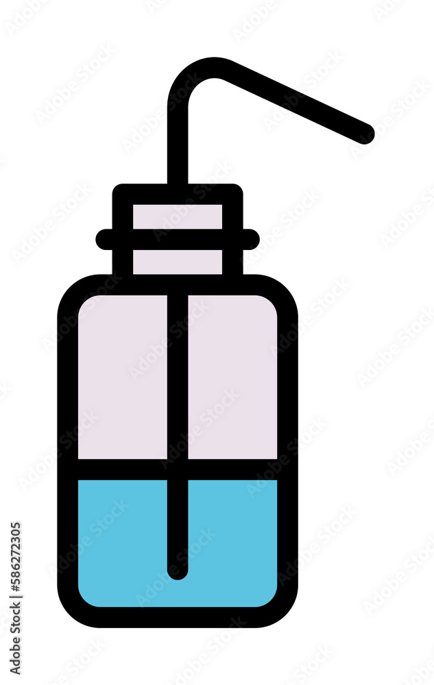 Flask, chemistry icon. Simple color with outline elements of stinks icons for ui and ux, website or mobile application Flask, chemistry icon. Simple color with outline elements of stinks icons for ui and ux, website or mobile application
