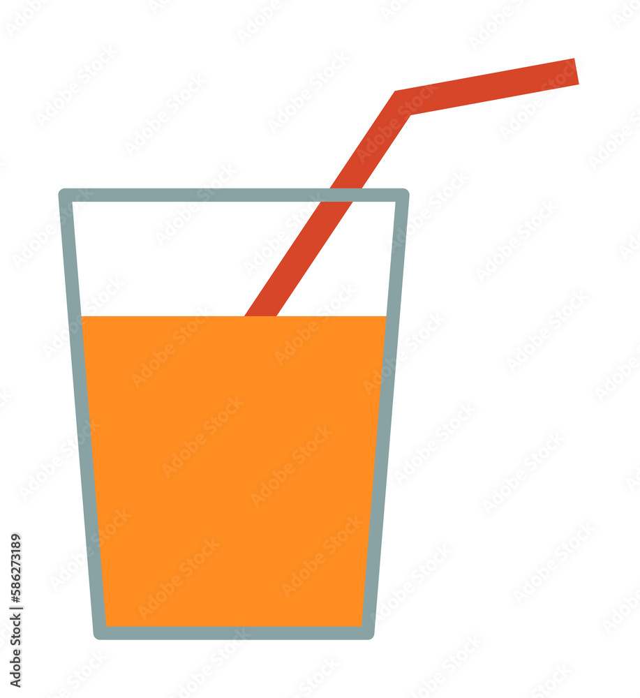 juice flat icon. Element of beach holidays colored icon for mobile concept and web apps. Detailed juice flat icon can be used for web and mobile. Premium icon
