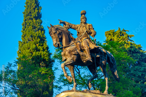 Kolokotronis Statue in Greek town Nafplio photo