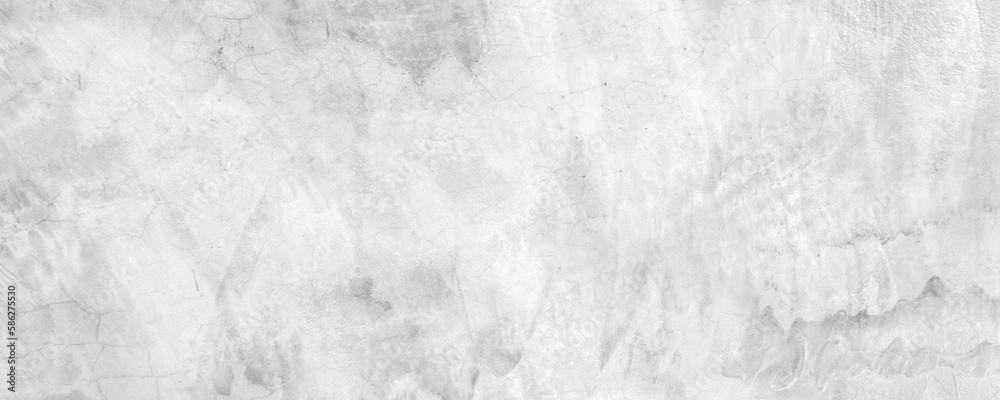 Fototapeta premium Old gray concrete wall texture panoramic background