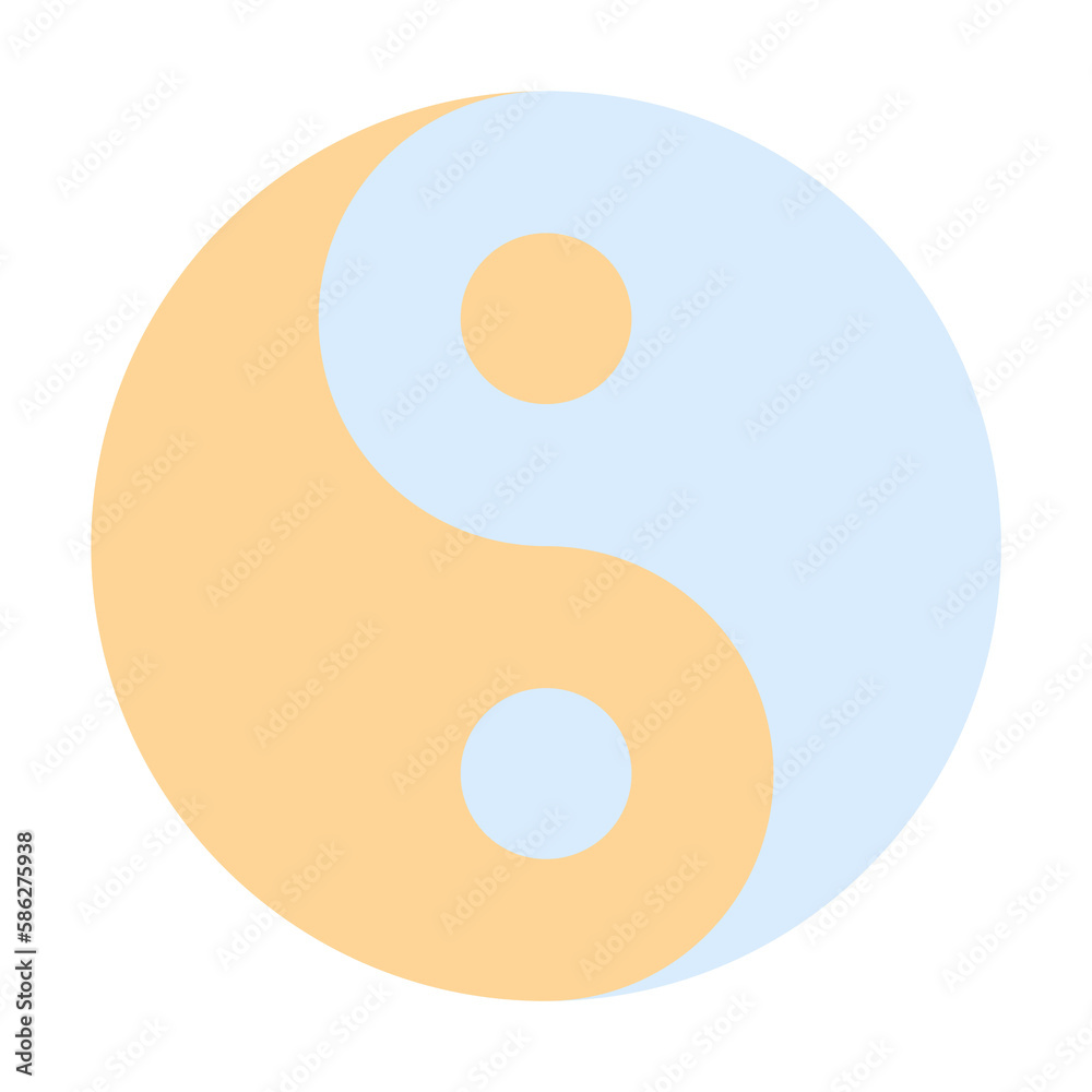 Ying Yang sign icon. Simple color elements of esoteric icons for ui and ux, website or mobile application Ying Yang sign icon. Simple color elements of esoteric icons for ui and ux, website or mobile application