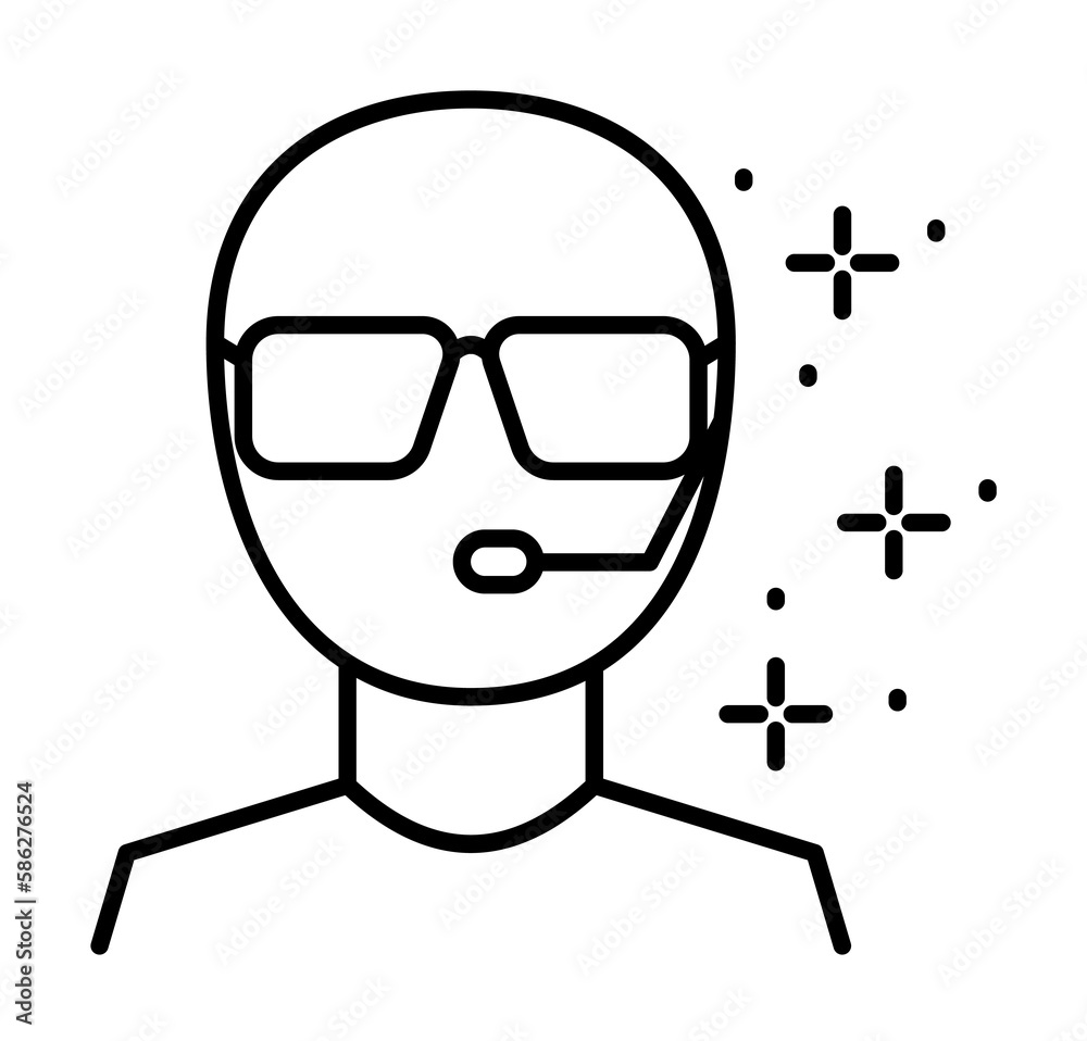 Fame bodyguard icon. Element of famous Fame bodyguard icon. Element of famous