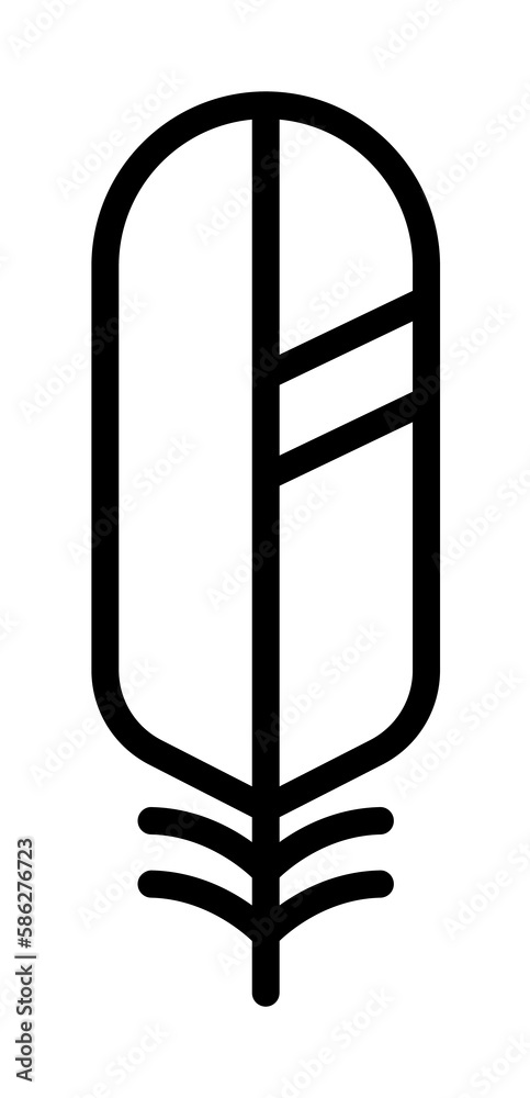 Wing bird icon. Simple line, outline elements of feather icons for ui and ux, website or mobile application Wing bird icon. Simple line, outline elements of feather icons for ui and ux, website or mobile application