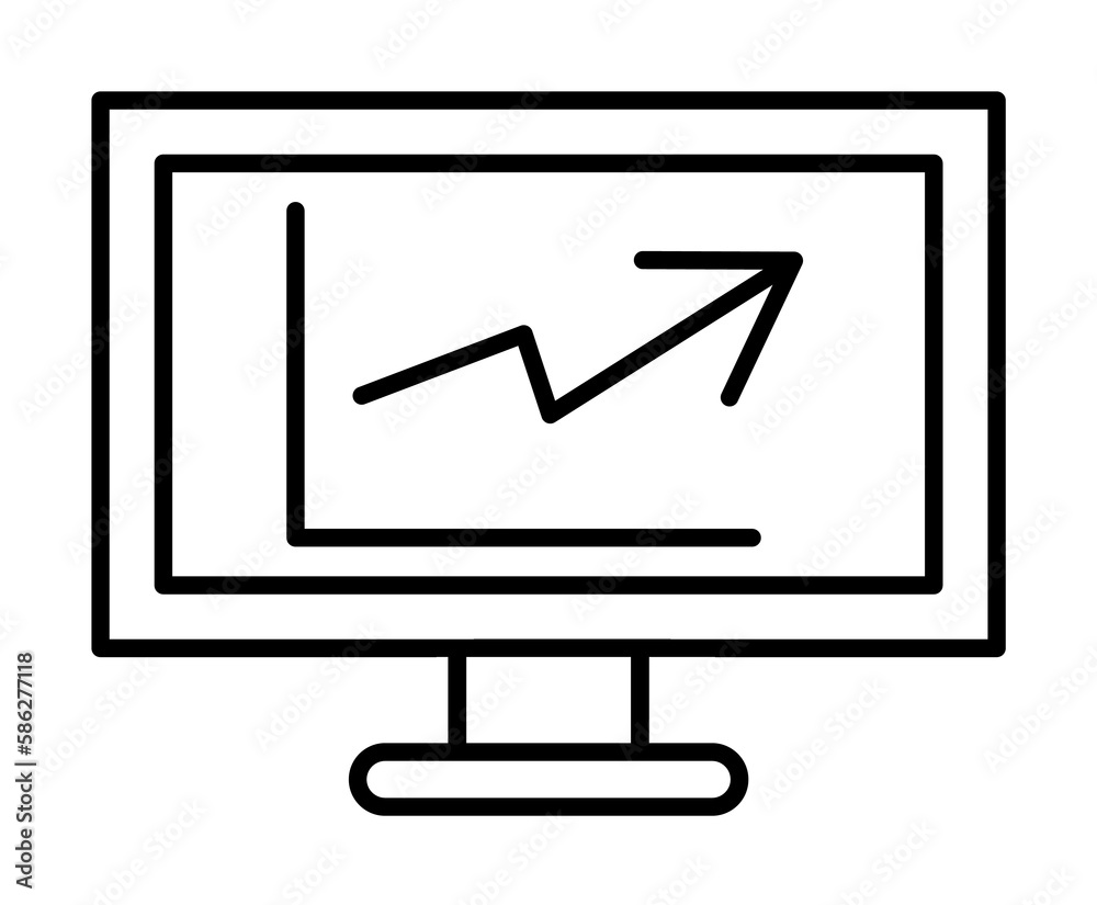 Financial analytics icon. Element of economy Financial analytics icon. Element of economy