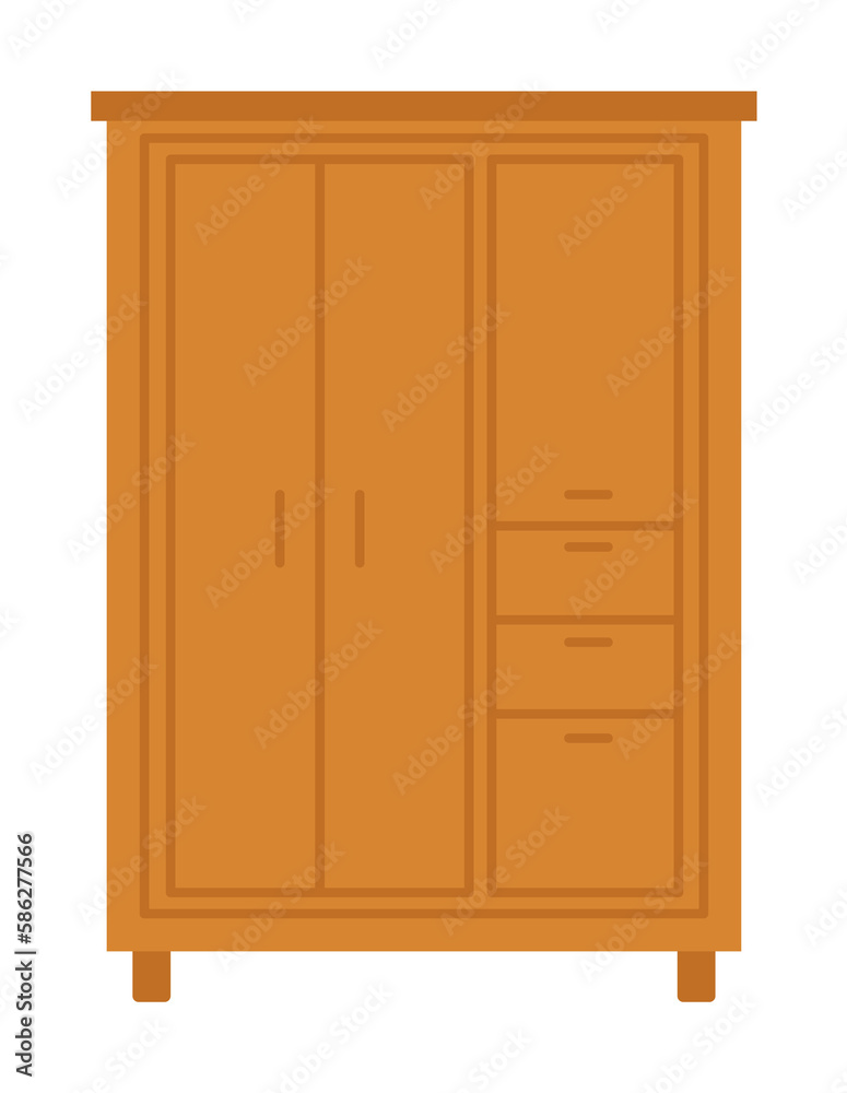 cupboard flat icon. Element of furniture colored icon for mobile concept and web apps. Detailed cupboard flat icon can be used for web and mobile. Premium icon