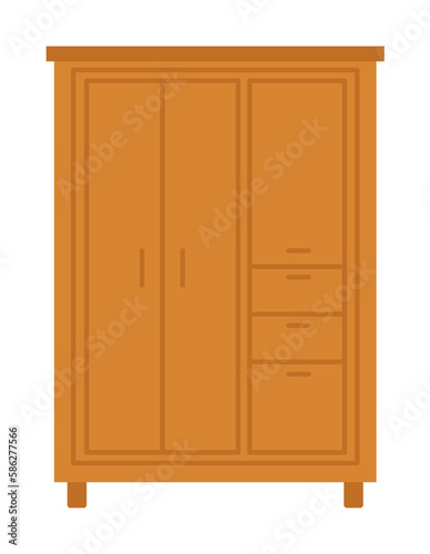 cupboard flat icon. Element of furniture colored icon for mobile concept and web apps. Detailed cupboard flat icon can be used for web and mobile. Premium icon