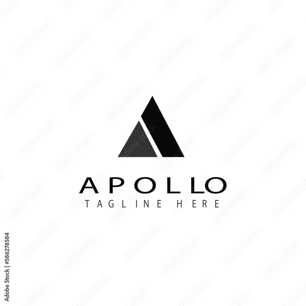 Abstract letter A logo design Abstract letter A logo design