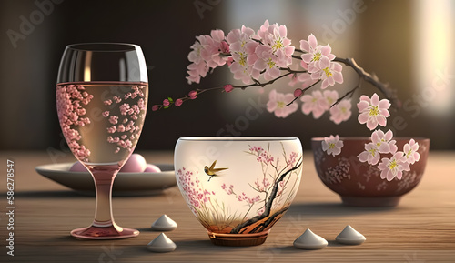 日本酒 | Japanese sake Generative AI photo