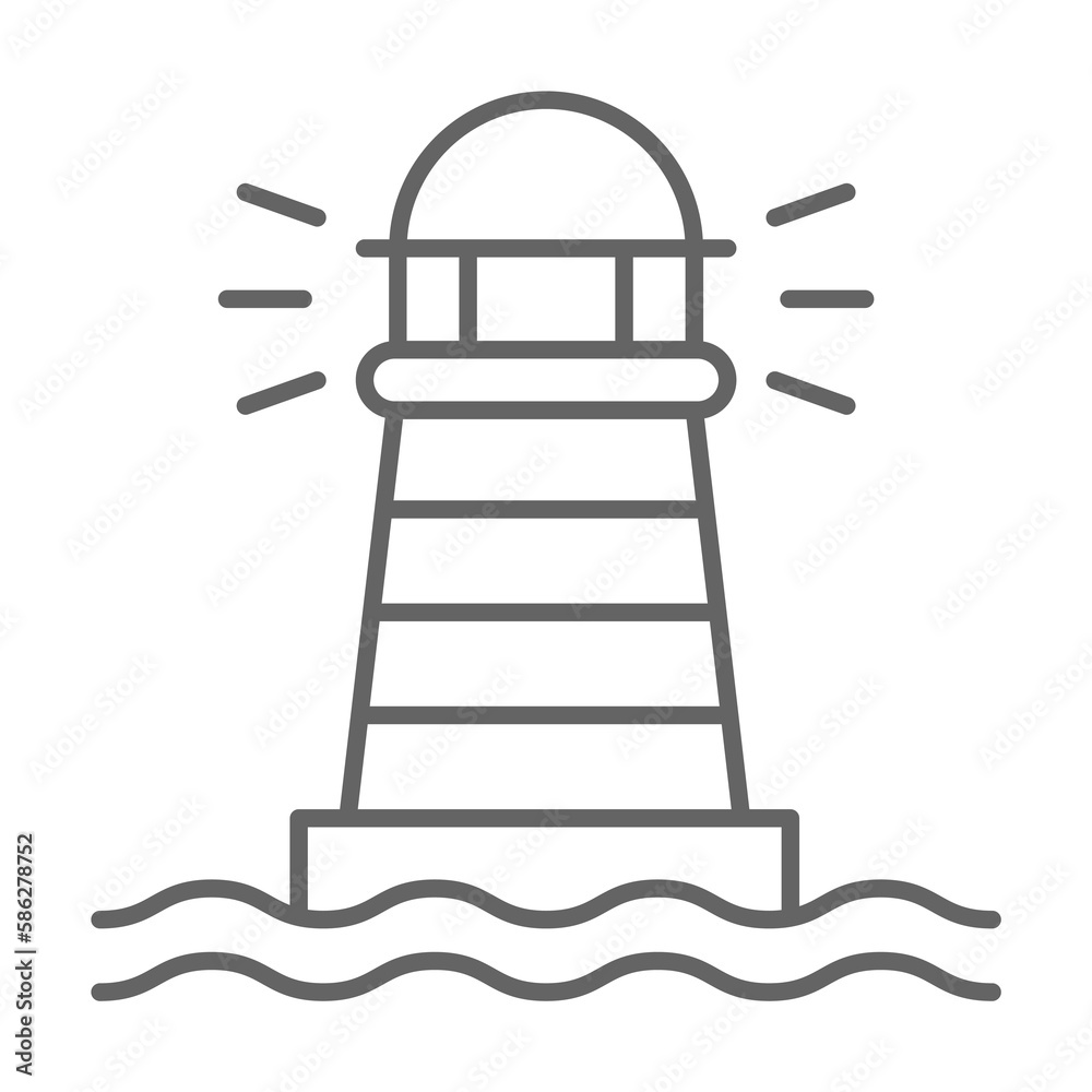 Lighthouse, Holland icon. Element of Holland icon. Thin line icon for website design and development, app development. Premium icon Lighthouse, Holland icon. Element of Holland icon. Thin line icon for website design and development, app development. Premium icon