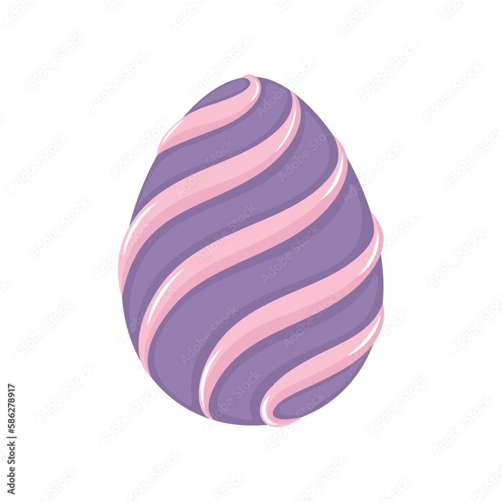 Isolated traditional decorated easter egg Vector illustration Isolated traditional decorated easter egg Vector illustration