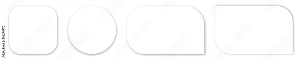 Quote icons set with realistic shadow isolated on transparent background. Social media icons. Quote icons set with realistic shadow isolated on transparent background. Social media icons.