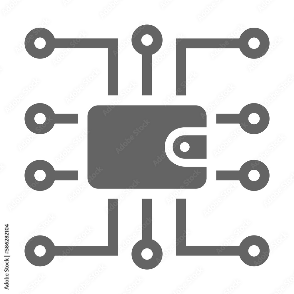 Cryptocurrency, digital wallet, e commerce, online banking concept, online money protection icon Cryptocurrency, digital wallet, e commerce, online banking concept, online money protection icon