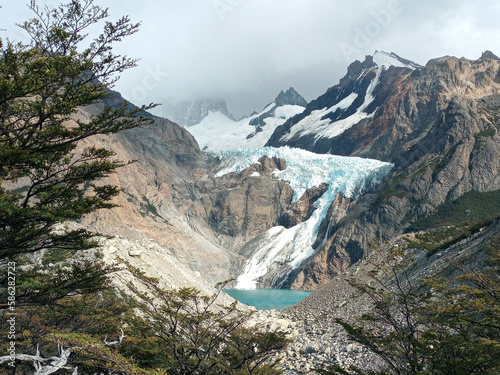 Patagonian glacier and mountain 