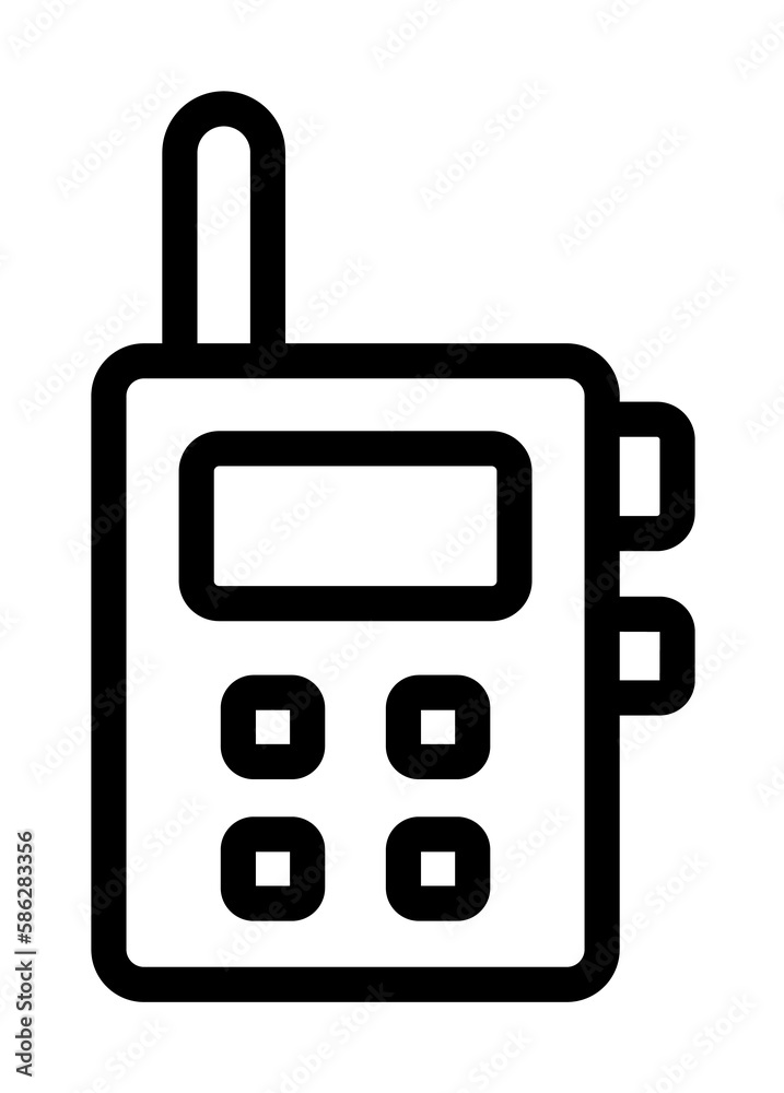Walkie Talkie, manufacturing icon. Simple line, outline elements of production icons for ui and ux, website or mobile application Walkie Talkie, manufacturing icon. Simple line, outline elements of production icons for ui and ux, website or mobile application
